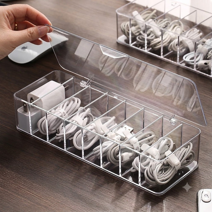 Dust-proof Storage Box for Cables and Mobile Chargers