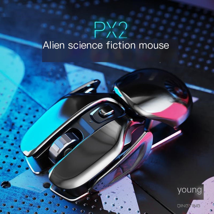 Mouse wireless silenzioso ricaricabile (lega di alluminio)