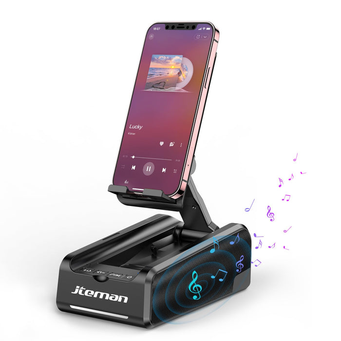 Supporto per telefono JTEMAN con altoparlante wireless Bluetooth