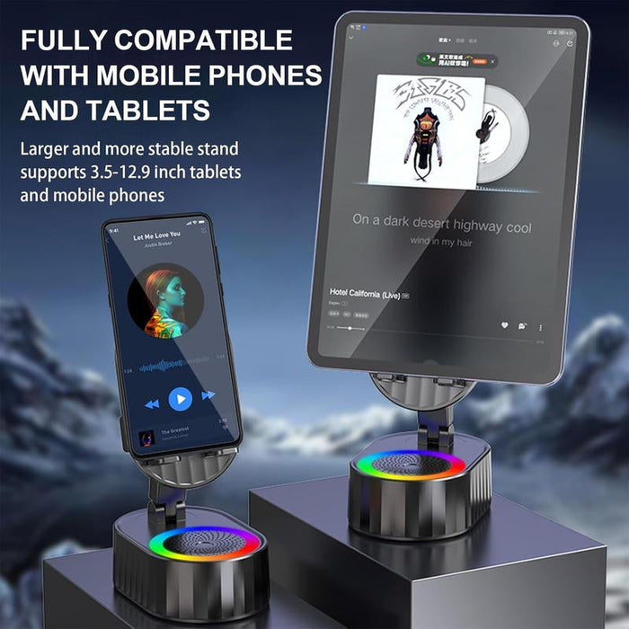 Supporto per telefono con altoparlante Bluetooth wireless (suono surround HD)