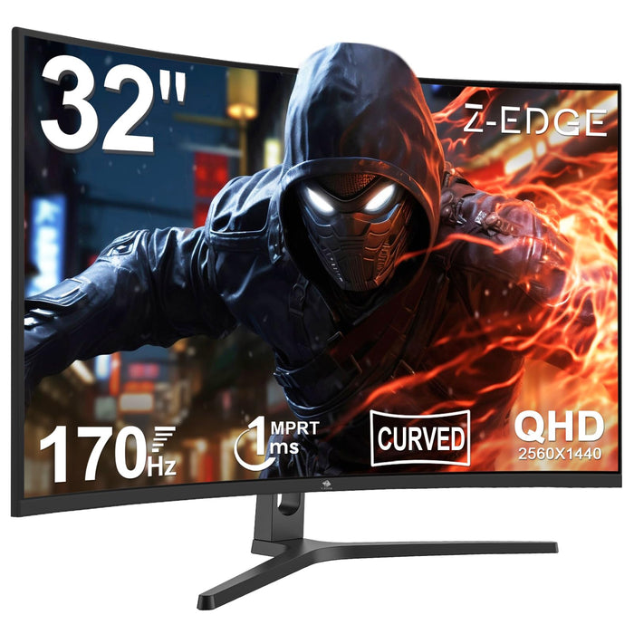 Z-Edge 32" Curved QHD Gaming Monitor (170Hz)