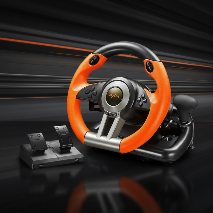 Racing Game Steering Wheel (Console Compatible)