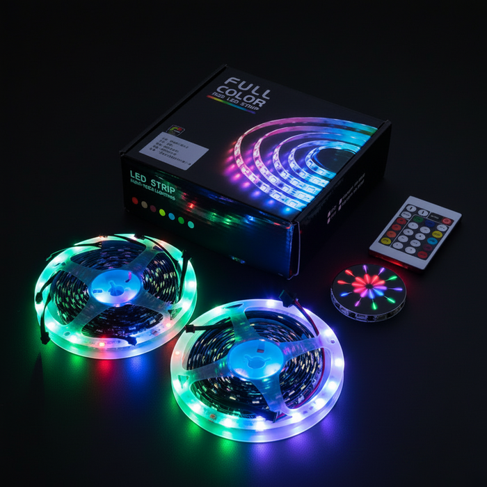 Bluetooth LED Firework Light Strip with Music Sync – RGB Decor