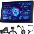WOWNOVA PC Temperature Display Computer Temp Monitor PC Sensor Panel Display for PC Computer Accessories in Side Prebuilt Gaming PC Parts ARGB Case IPS USB Mini Screen PC CPU RAM HDD Data Monitor