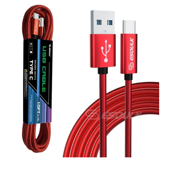 10FT USB-C Charging Cable – 1.7A