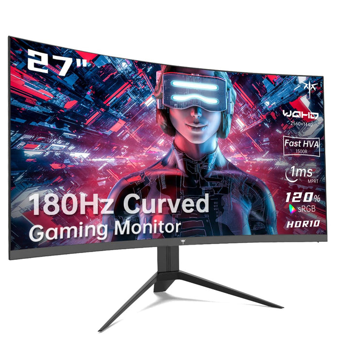 KTC 27" Curved QHD Gaming Monitor (180Hz, 1500R)