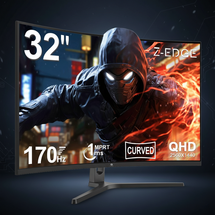 Z-Edge 32" Curved QHD Gaming Monitor (170Hz)