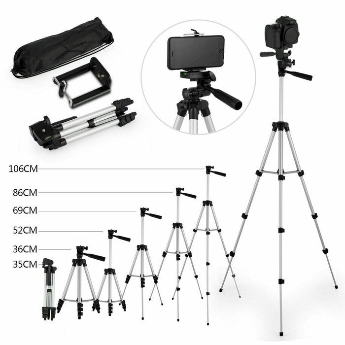 Professional Camera Tripod Stand for Phones (with Bag)
