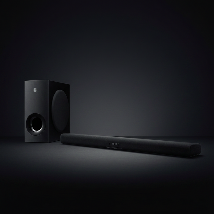 YAMAHA SR-B40A Dolby Atmos Soundbar with Wireless Subwoofer (Black).