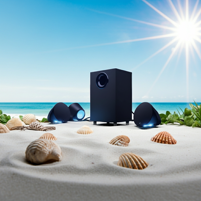Cyber Acoustics CA-SP34BT 2.1 Bluetooth Speaker System with LED Lights