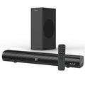 Sound Bars for TV with Subwoofer 2.1 CH 120W Soundbar for TV for PC Gaming Surround Sound System TV Sound Bar Speakers Home Theater with Bluetooth HDMI AUX USB Opt Connection 16 Inch MF604S