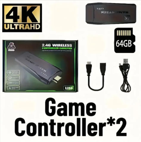 M8 Portable Gaming Console with Wireless Controllers (64GB)