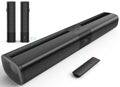 RIOWOIS Sound Bar for Smart TV, 2-in-1 Detachable Home Audio Soundbar Speaker, 20" Sound Bar for TV with Optical/AUX/HDMI-ARC/Bluetooth Connection for PC/Gaming/Projectors, Wall Mountable.