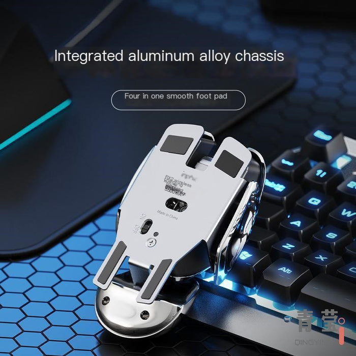 Mouse wireless silenzioso ricaricabile (lega di alluminio)