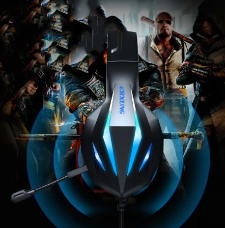 Cuffie da gioco luminose con cavo