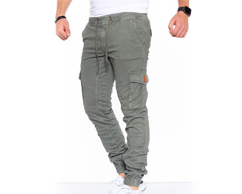 8001 - STYLEKO Cargohose Elastischer Hosenband