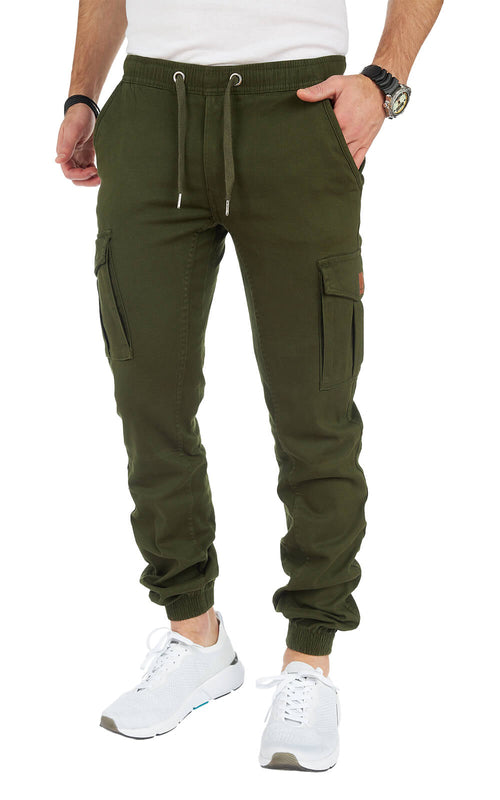 8001 - STYLEKO Cargohose Elastischer Hosenband