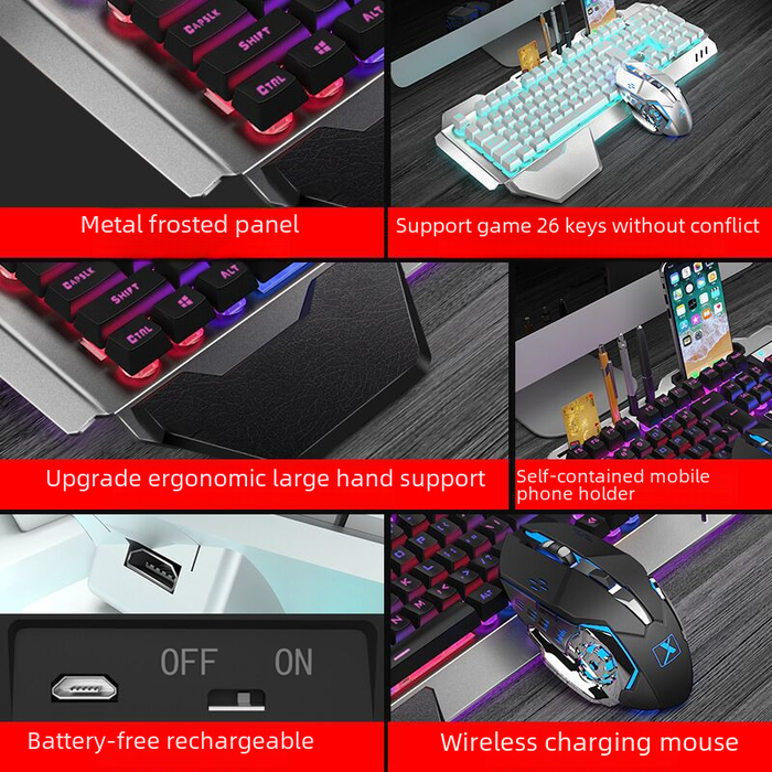 Xinmeng K680 Rechargeable Wireless Keyboard & Mouse Set