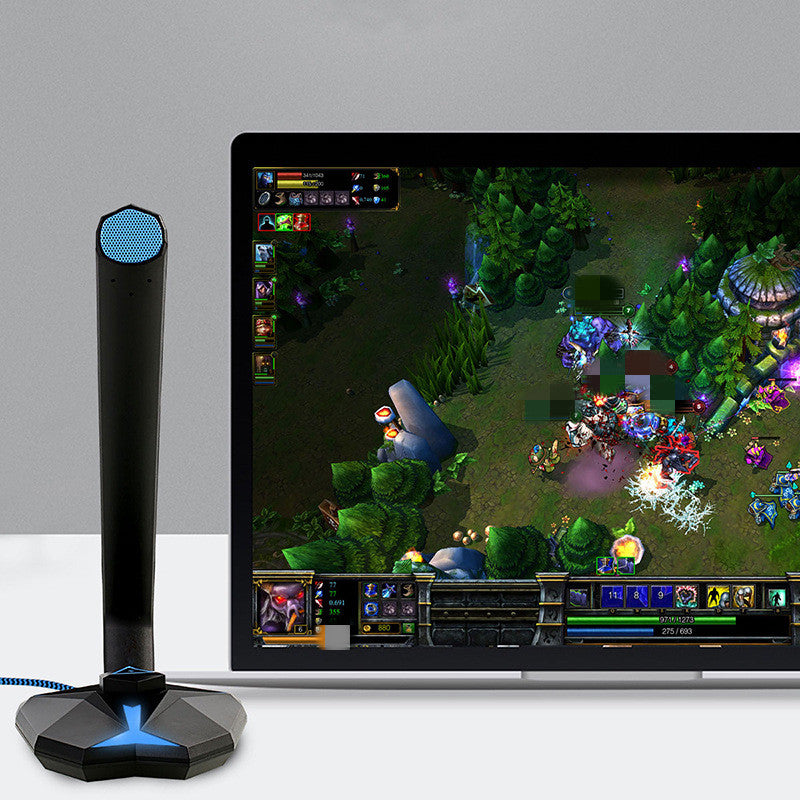 Gaming Microphone with RGB Light and Volume Control
