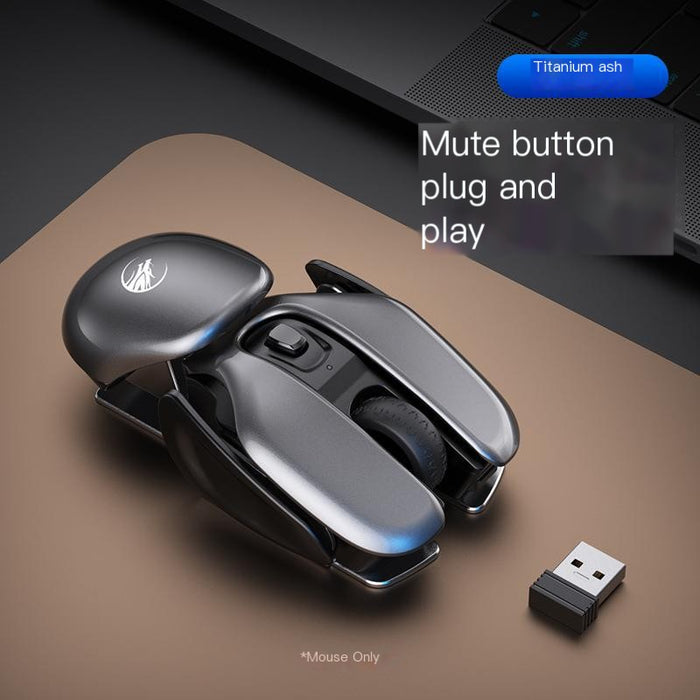 Mouse wireless silenzioso ricaricabile (lega di alluminio)