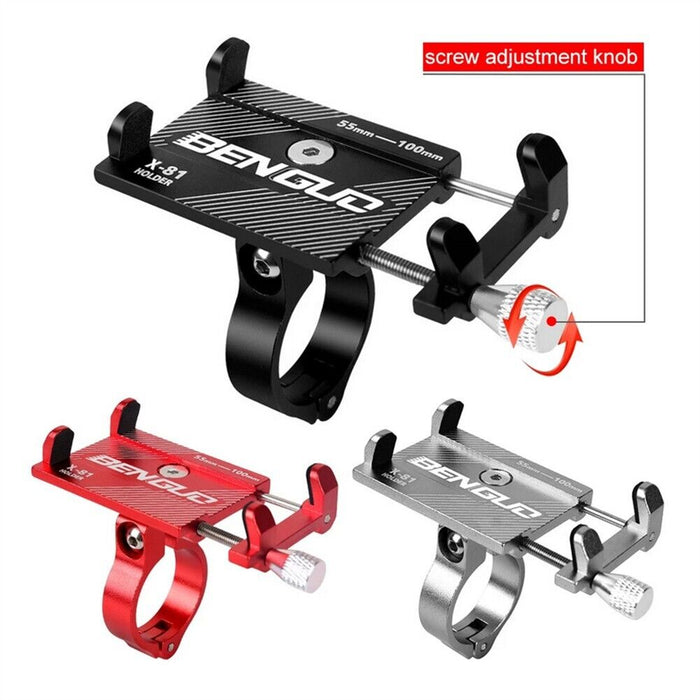 Aluminum Motorcycle & Bicycle Phone Holder – Handlebar Mount
