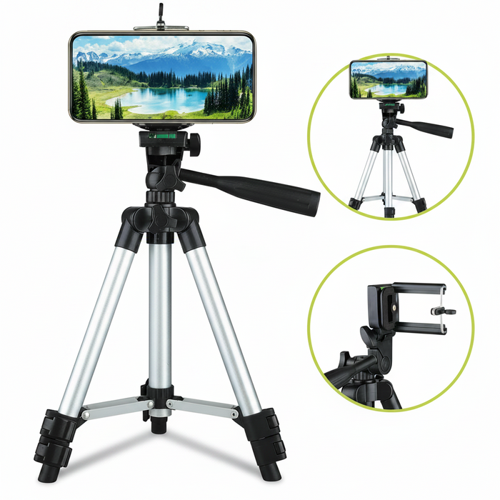 Professional Camera Tripod Stand for Phones (with Bag)