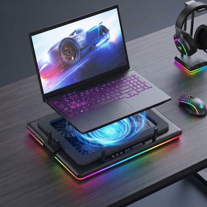 llano RGB Laptop Cooling Pad – 15.6–21-Inch Gaming Laptop Cooler