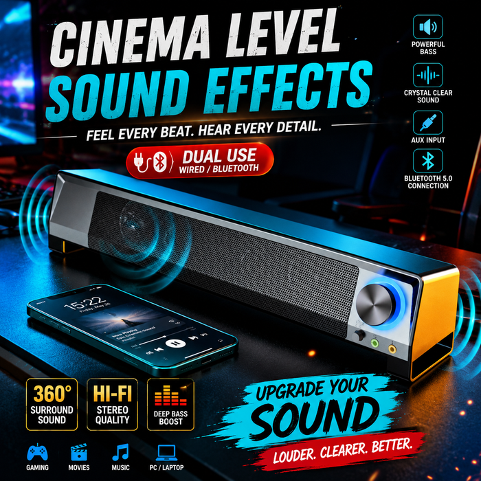 SADA Desktop Speakers with Microphone and Subwoofer
